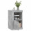 Berkfield Side Cabinets with LED Lights 2 pcs Concrete Grey Engineered Wood 4