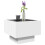 Berkfield Side Table with LED White 40x40x30 cm Engineered Wood 5