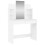 Berkfield Dressing Table with Mirror White 96x39x142 cm 2