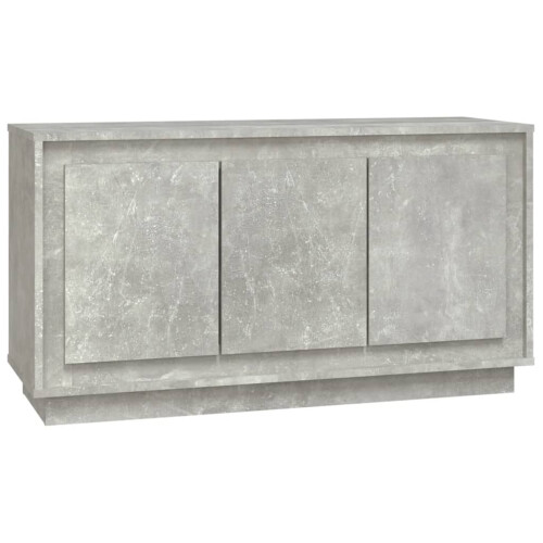 Berkfield Sideboard Concrete Grey 102x35x55 cm Engineered Wood 1