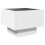 Berkfield Side Table with LED White 40x40x30 cm Engineered Wood 8
