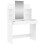 Berkfield Dressing Table with Mirror White 96x39x142 cm 5