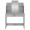 Berkfield Dressing Table with Mirror Concrete Grey 96x39x142 cm 4
