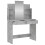 Berkfield Dressing Table with Mirror Concrete Grey 96x39x142 cm 5