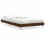 Berkfield Bed Frame without Mattress Brown Oak 100x200 cm Engineered Wood 2