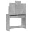 Berkfield Dressing Table with Mirror Concrete Grey 96x39x142 cm 7