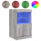 Berkfield Sideboard with LED Lights Grey Sonoma 41x37x67 cm 2