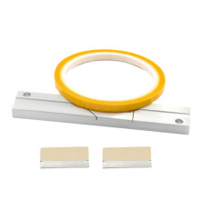 10In Tape Splicing Set Splicing Block with Leader Tape and 2 Cutting Blades, Repairs Broken Tape for Revoxsonido Yellow