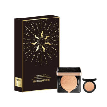 2 in 1 Cushion Foundation with Setting Powder, Long Lasting Oil Control Compact for Matte Finish