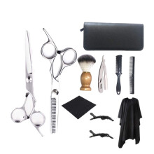 Professional Hair Cutting Scissors Kit for Men and Women, 11 Pcs Stainless Steel Barber Shears Set