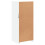 Berkfield Sideboard with LED Lights White 41x37x100 cm 9