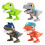 4PCS Mini Dinosaur Figures Set, Multicolor Transformable Desk Ornaments for Home and Office Decor 2