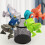 4PCS Mini Dinosaur Figures Set, Multicolor Transformable Desk Ornaments for Home and Office Decor 3