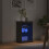 Berkfield Sideboard with LED Lights Black 41x37x67 cm 4
