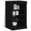 Berkfield Sideboard with LED Lights Black 41x37x67 cm 5
