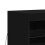 Berkfield Sideboard with LED Lights Black 41x37x67 cm 9