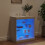 Berkfield Sideboard with LED Lights White 60.5x37x67 cm 3