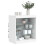 Berkfield Sideboard with LED Lights White 60.5x37x67 cm 4