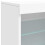 Berkfield Sideboard with LED Lights White 60.5x37x67 cm 9