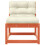Berkfield Garden Sofa with Cushions Wax Brown Solid Wood Pine 5