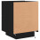 Berkfield Bedside Cabinets with LED Lights 2 pcs Black Engineered Wood 10