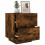 Berkfield Bedside Cabinets with LED Lights 2 pcs Smoked Oak Engineered Wood 4
