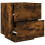 Berkfield Bedside Cabinets with LED Lights 2 pcs Smoked Oak Engineered Wood 7