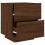 Berkfield Bedside Cabinet with LED Lights Brown Oak Engineered Wood 6