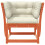 Berkfield Garden Sofa Armrest with Cushions Wax Brown Solid Wood Pine 5