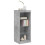 Berkfield Sideboard with LED Lights Concrete Grey 41x37x100 cm 4