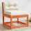 Berkfield Garden Sofas with Cushions 2pcs Wax Brown Solid Wood Pine 3