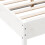 Berkfield Bed Frame without Mattress White 140x200 cm Solid Wood Pine 7