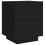 Berkfield Bedside Cabinet with LED Lights Black Engineered Wood 3