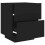 Berkfield Bedside Cabinet with LED Lights Black Engineered Wood 6