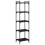 Berkfield Bookcase 5-Tier Black 40x30x154 cm Engineered Wood 2
