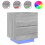 Berkfield Bedside Cabinets with LED Lights 2 pcs Grey Sonoma Engineered Wood 5