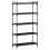 Berkfield Bookcase 5-Tier Black 80x30x154 cm Engineered Wood 2