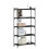 Berkfield Bookcase 5-Tier Black 80x30x154 cm Engineered Wood 3