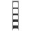 Berkfield Bookcase 5-Tier Black 80x30x154 cm Engineered Wood 5