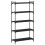 Berkfield Bookcase 5-Tier Black 80x30x154 cm Engineered Wood 6