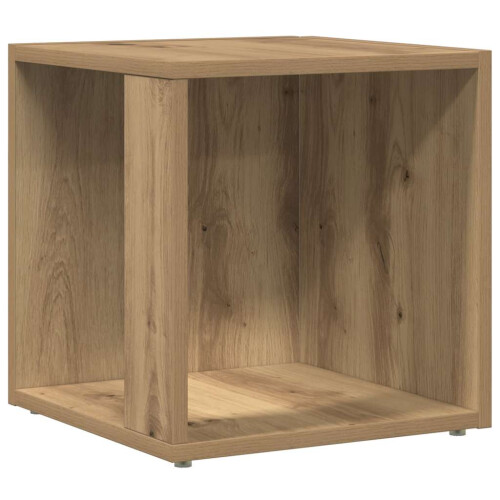 Berkfield Side Table Artisan Oak 33x33x34 cm Engineered Wood 1