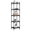 Berkfield Bookcase 5-Tier Black 40x30x154 cm Engineered Wood 3