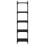 Berkfield Bookcase 5-Tier Black 40x30x154 cm Engineered Wood 4