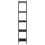Berkfield Bookcase 5-Tier Black 40x30x154 cm Engineered Wood 5