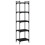 Berkfield Bookcase 5-Tier Black 40x30x154 cm Engineered Wood 6