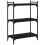 Berkfield Bookcase 3-Tier Black 60x30x86 cm Engineered Wood 6