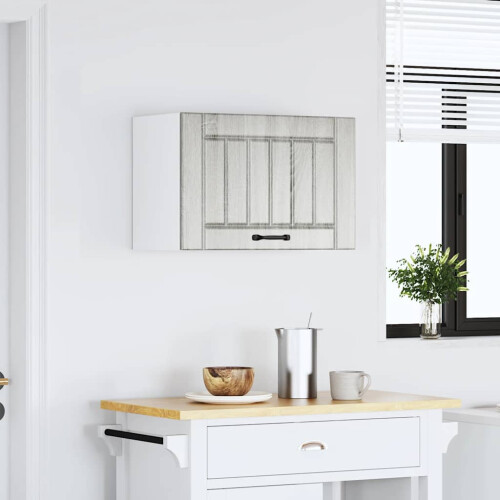 Berkfield Kitchen Wall Cabinet Lucca Grey Sonoma Engineered Wood 2