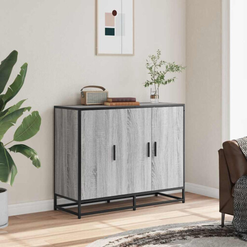 Berkfield Sideboard Grey Sonoma 94x35x76 cm Engineered Wood 2