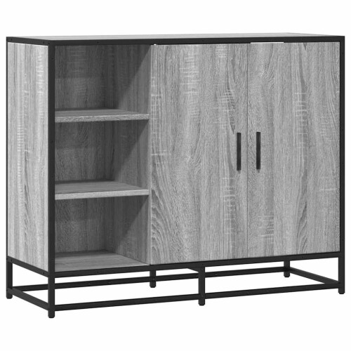 Berkfield Sideboard Grey Sonoma 92x35x76 cm Engineered Wood 1