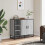 Berkfield Sideboard Grey Sonoma 92x35x76 cm Engineered Wood 3